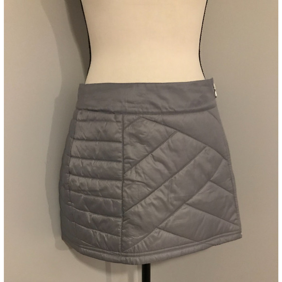 Smartwool Smartloft Gray Quilted Zip Skirt - Size Small - Picture 2 of 15